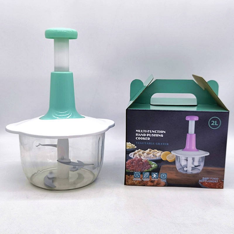 1.5/2 Litters Manual Vegetable Mincers Press Type – Handheld Garlic & Vegetable Chopper, Multi-Function - Image 3