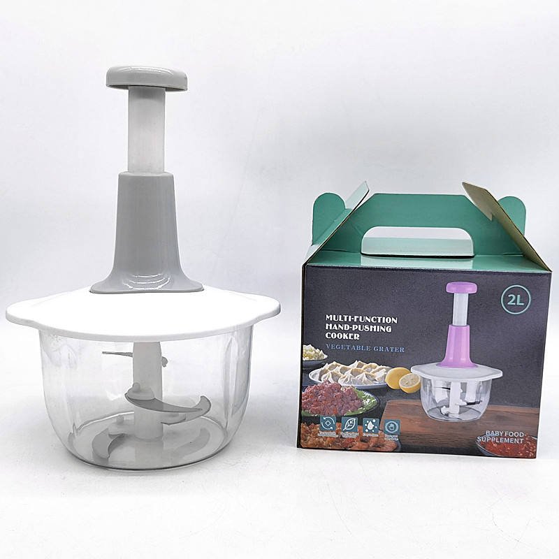 1.5/2 Litters Manual Vegetable Mincers Press Type – Handheld Garlic & Vegetable Chopper, Multi-Function - Image 2