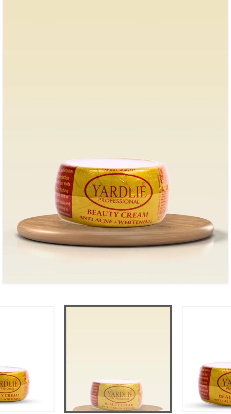 YARDLIE beauty cream