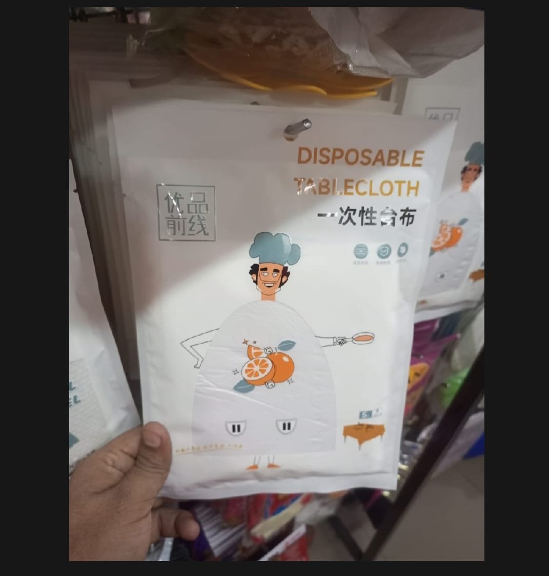 Disposable Rectangular Tablecloth Birthday Party Peva Solid Color 30 Optional Party Decor - Image 4