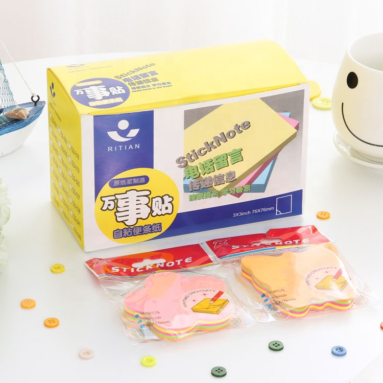 Cute Creative Fresh Color Folding Memo Pad Sticky Note Notepad for Hand Account - Image 4