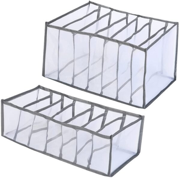 9 Grid Jeans Organizer in the Wardrobe Cloth Organizer Foldable Mesh Nylon Divider Organizers Set Wardrobe Storage Organiser