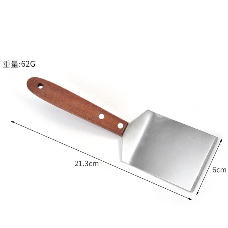 BBQ Grilling Pizza Pancakes Steak Spatula Stainless Steel Cheese Shovel Cake Flipper for Flat Top Griddle - Image 5