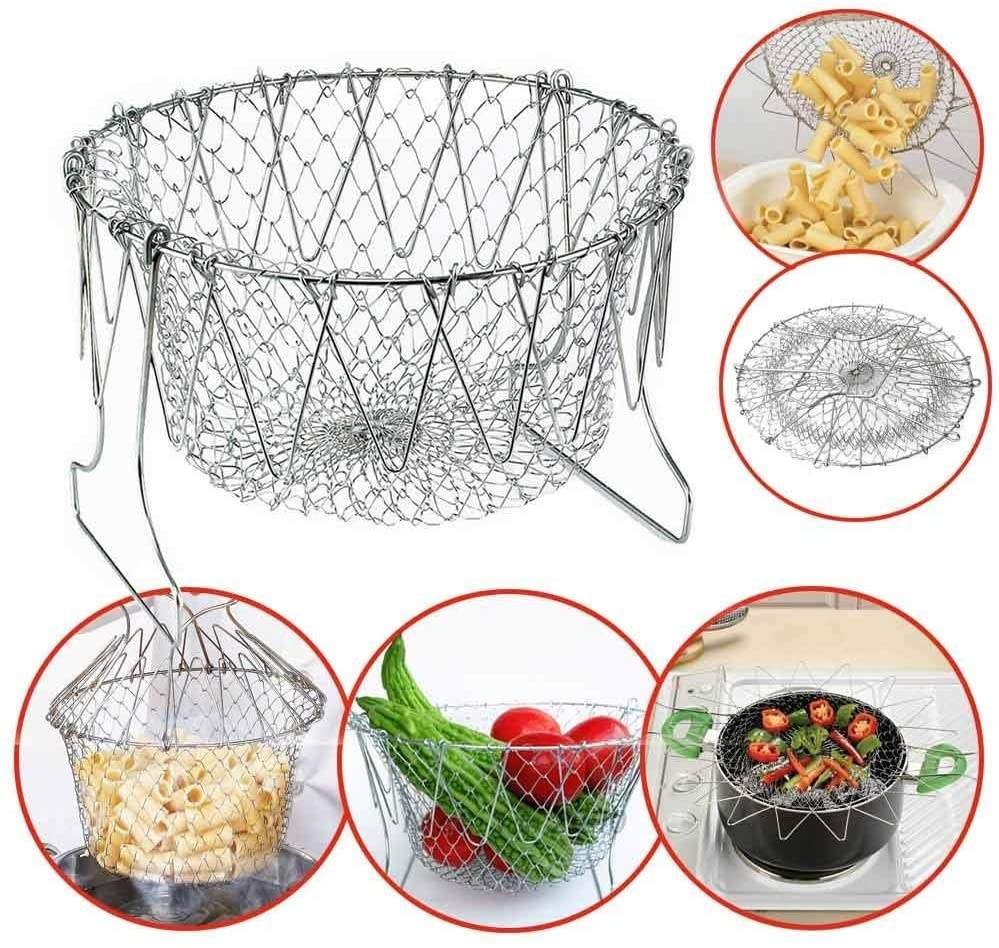 Stainless Steel Wire Mesh Basket Net Colander Deep Fryer Basket for Home/food Shop Use - Image 5