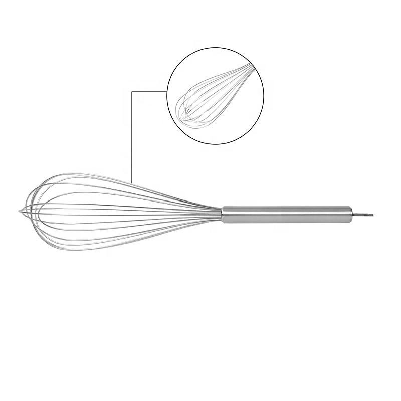 premium Collection 32 cm Manual Stainless Steel Egg Whisk for Whipping Baking or Cooking - Image 2
