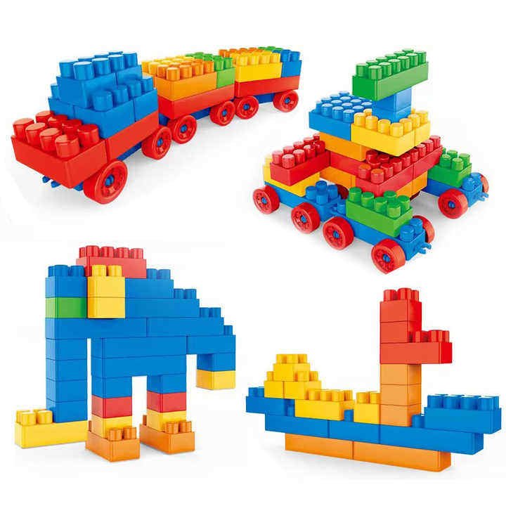 Kids New Color Large Particle 120 Pcs Building Block Toy - Image 6