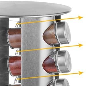 8 Pieces Set of 90ml Glass Seasoning Bottles with Stainless Steel Lids Machine and Logo Techniques Spice Jar Container Rac - Image 3