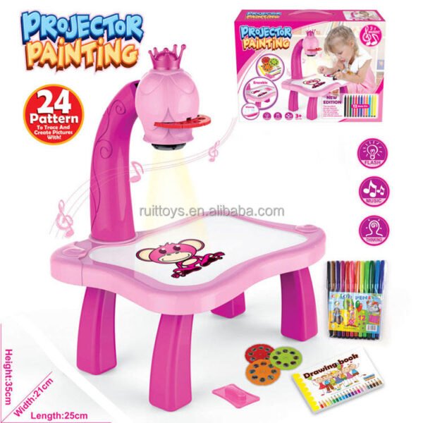 24 Patterns Creative Pictures Children's Drawing Board Projector Painting Set Kit for Kids