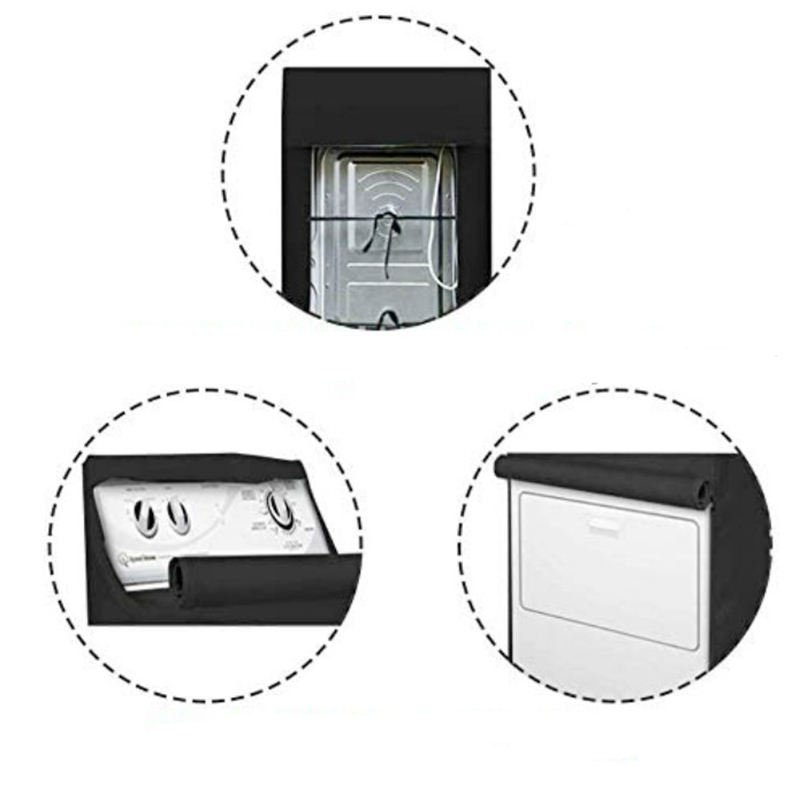 Dustproof Waterproof Laundry Covers Portable Washer and Dryer Covers Washing Machine Cover - Image 5