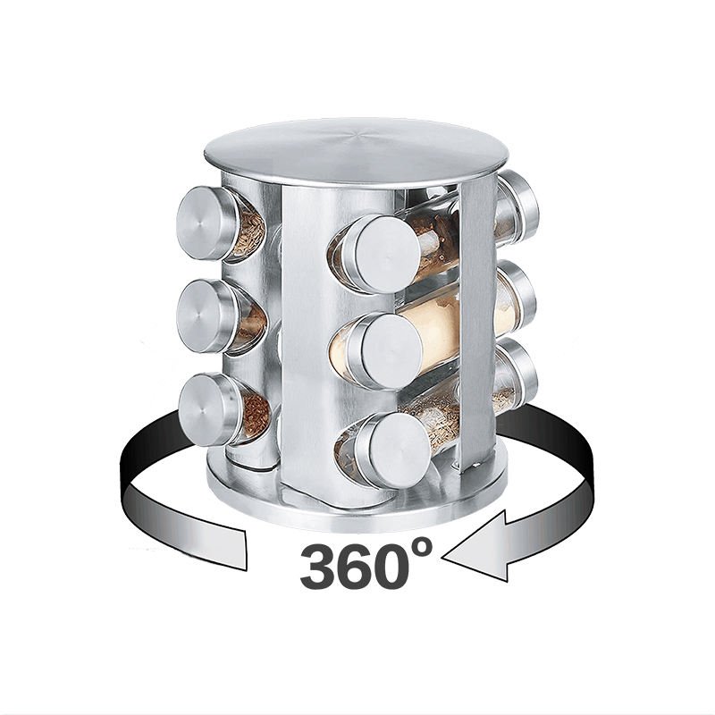 8 Pieces Set of 90ml Glass Seasoning Bottles with Stainless Steel Lids Machine and Logo Techniques Spice Jar Container Rac - Image 6