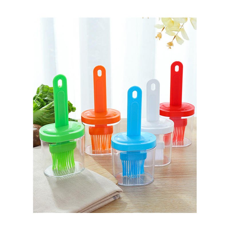 Hot Selling High Quality Household Kitchen Silicone Barbecue Grill Oil Brush With Bottle