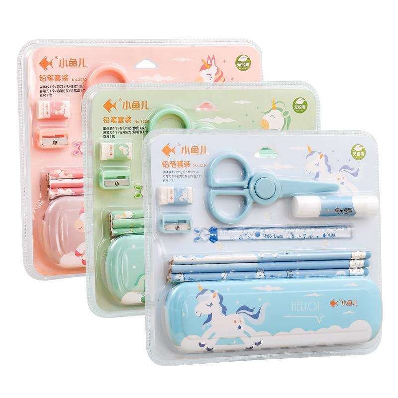 Wood Stationary Gift Set for Students and Office Use Featuring Cute Cartoon Kids Design Popular - Image 3