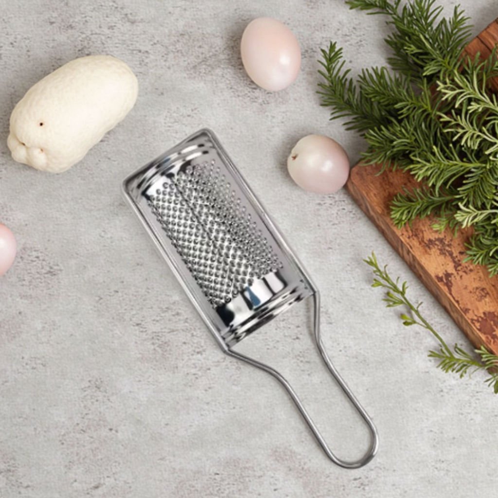 Hand Grater Cheese Grater Stainless Steel Silver Polished for Ginger Garlic Multi-purpose
