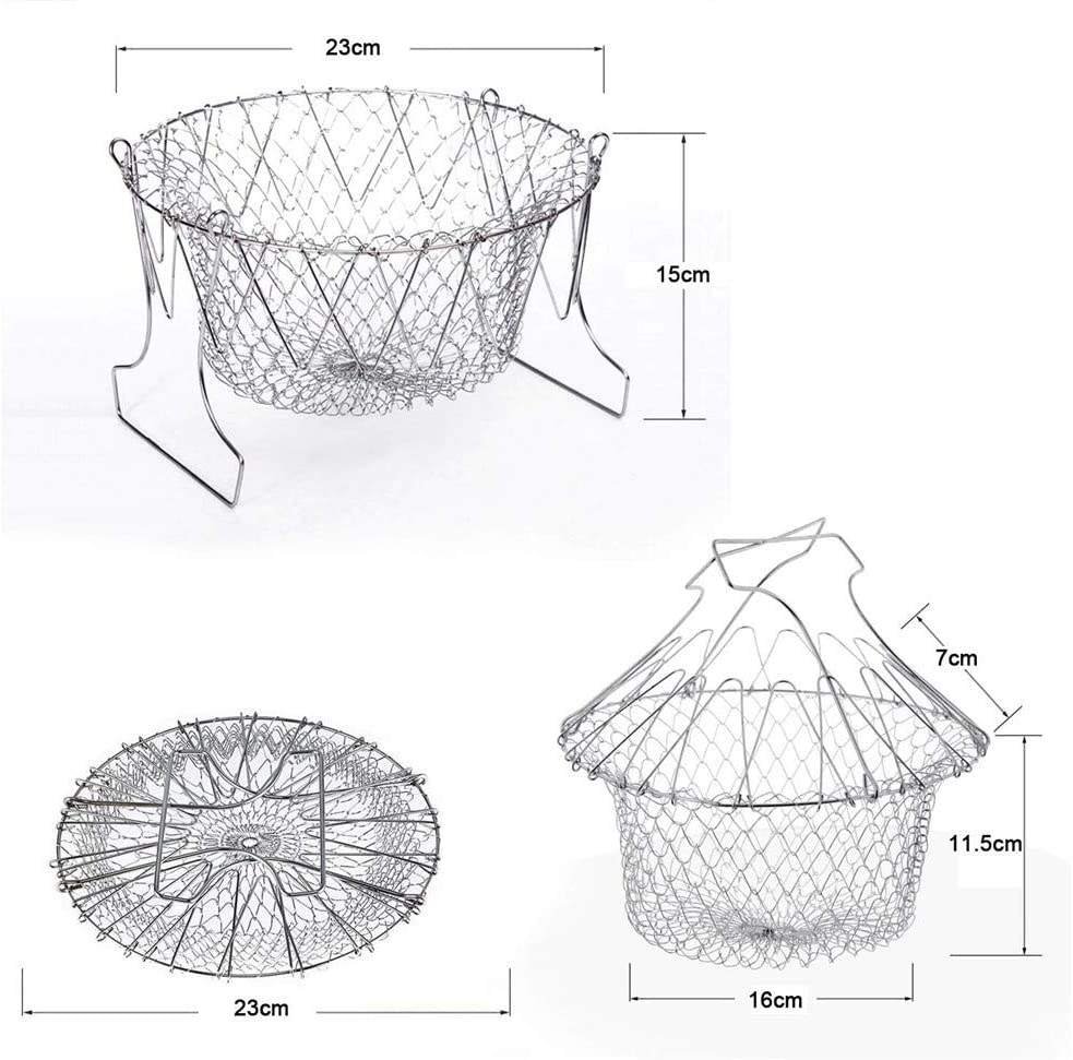 Stainless Steel Wire Mesh Basket Net Colander Deep Fryer Basket for Home/food Shop Use - Image 6