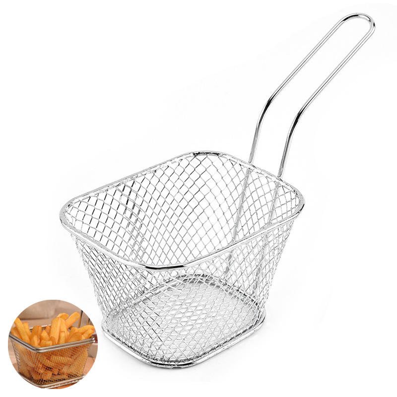 Kitchen Cooking Tool Frying Fries Chips Baskets French Fries Desk Food Presentation Mesh Basket - Image 3