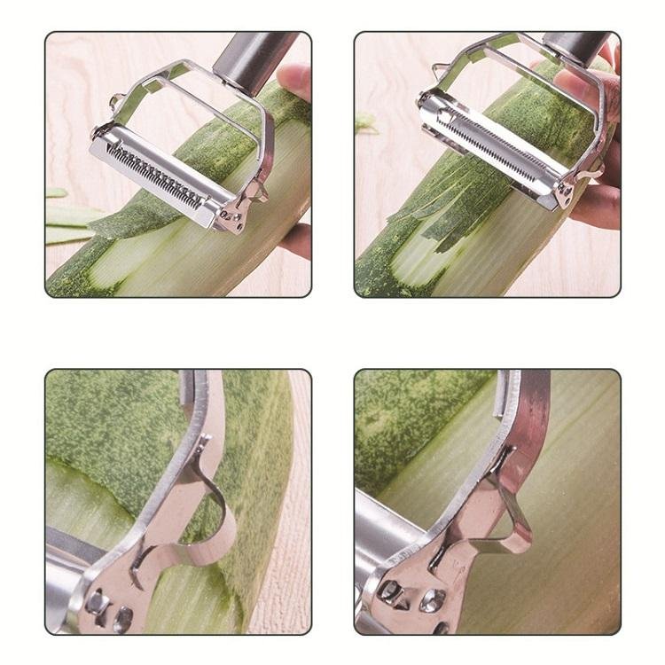 Stainless Steel Double-blade Fruit Peeler and Vegetable Planer 5. - Image 4