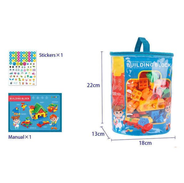 Kids New Color Large Particle 120 Pcs Building Block Toy