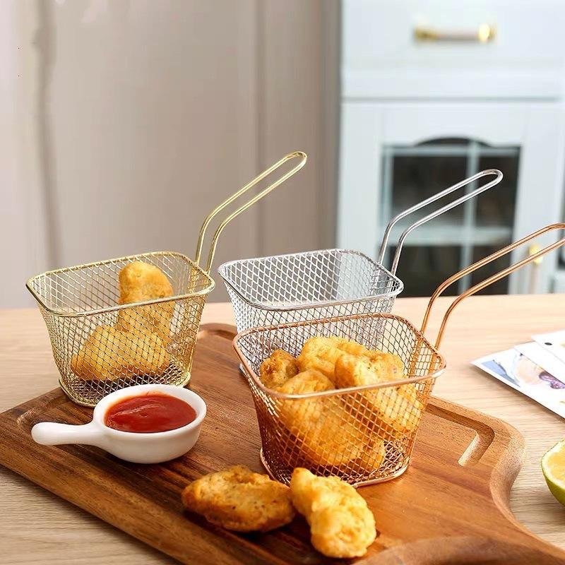 Kitchen Cooking Tool Frying Fries Chips Baskets French Fries Desk Food Presentation Mesh Basket - Image 4