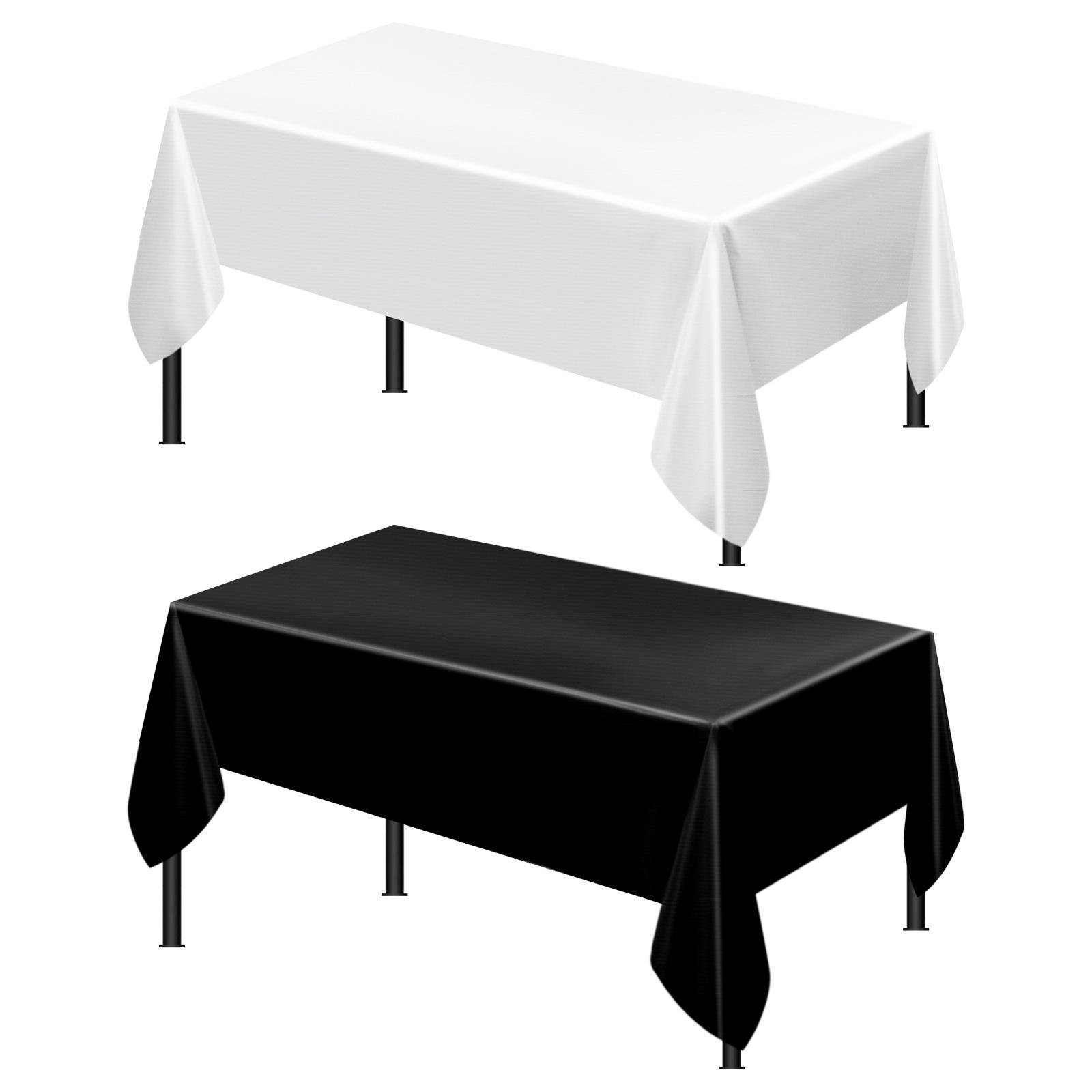 Disposable Rectangular Tablecloth Birthday Party Peva Solid Color 30 Optional Party Decor - Image 6