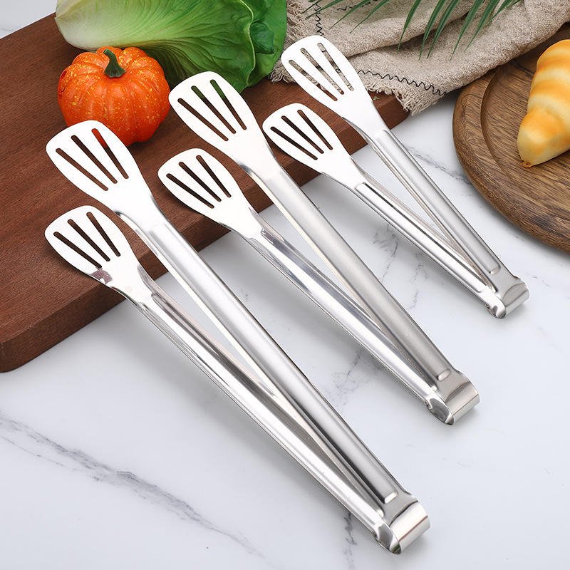 Serving Tongs 6 Pack Tongs for Serving Food, Stainless Steel Buffet Tongs Kitchen Tongs, Small Tongs Gold Tongs Serving Set - Image 5