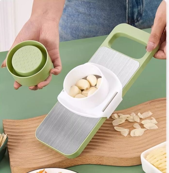 5 in 1 Multi Blade Potato Veggie Cutter Julienne Shredder Green Vegetable Slicer Kitchen Gadgets - Image 7