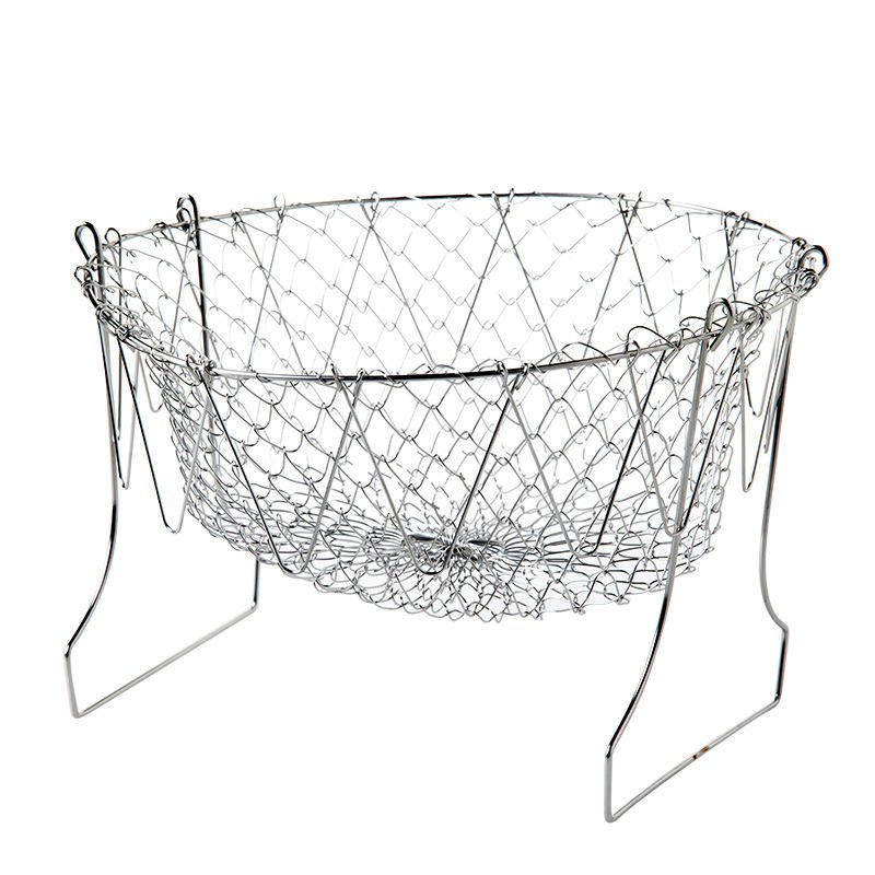 Stainless Steel Wire Mesh Basket Net Colander Deep Fryer Basket for Home/food Shop Use - Image 3