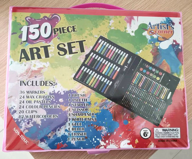 Back to School Colored Pencil Set Stationary Gift Set with Wax Crayon Watercolor Pencil Tools for Kids No reviews yet - Image 2