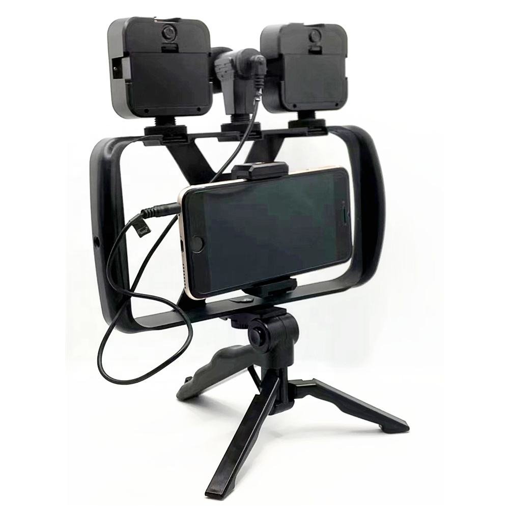 Hot Sale Led Vlogging Kit Selfie Light Kit With Microphone Fill Light 4 in 1 Tripod Stand Set for Smartphone Live Broadcast - Image 5