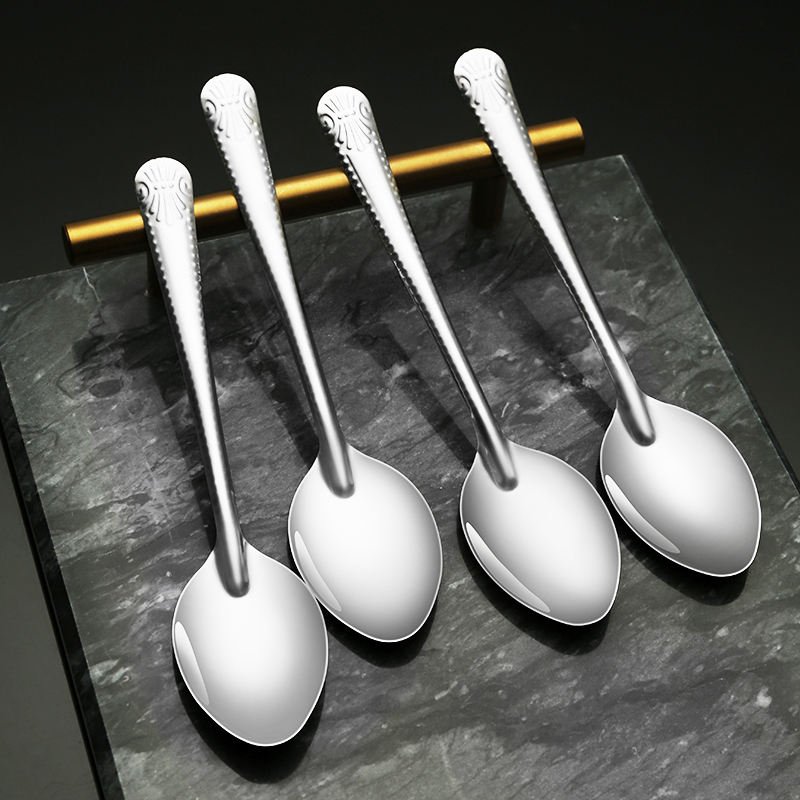 Stainless Steel Dinning Spoon Fruit Salad Yogurt Honey Ice Cream Spoon for Home and Restaurant - Image 4