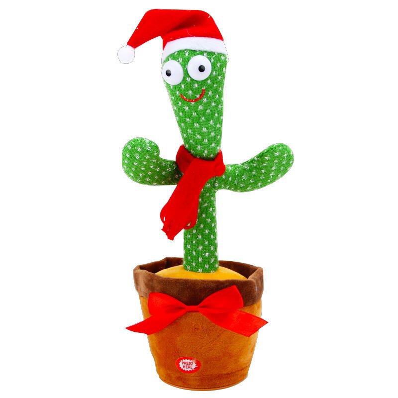 Dancing Cactus Talking Toy, Cactus Plush Toy, Wriggle & Singing Recording Repeat What You Say Funny Education Toys for Babies Children Playing(Cactus Toy) - Image 4