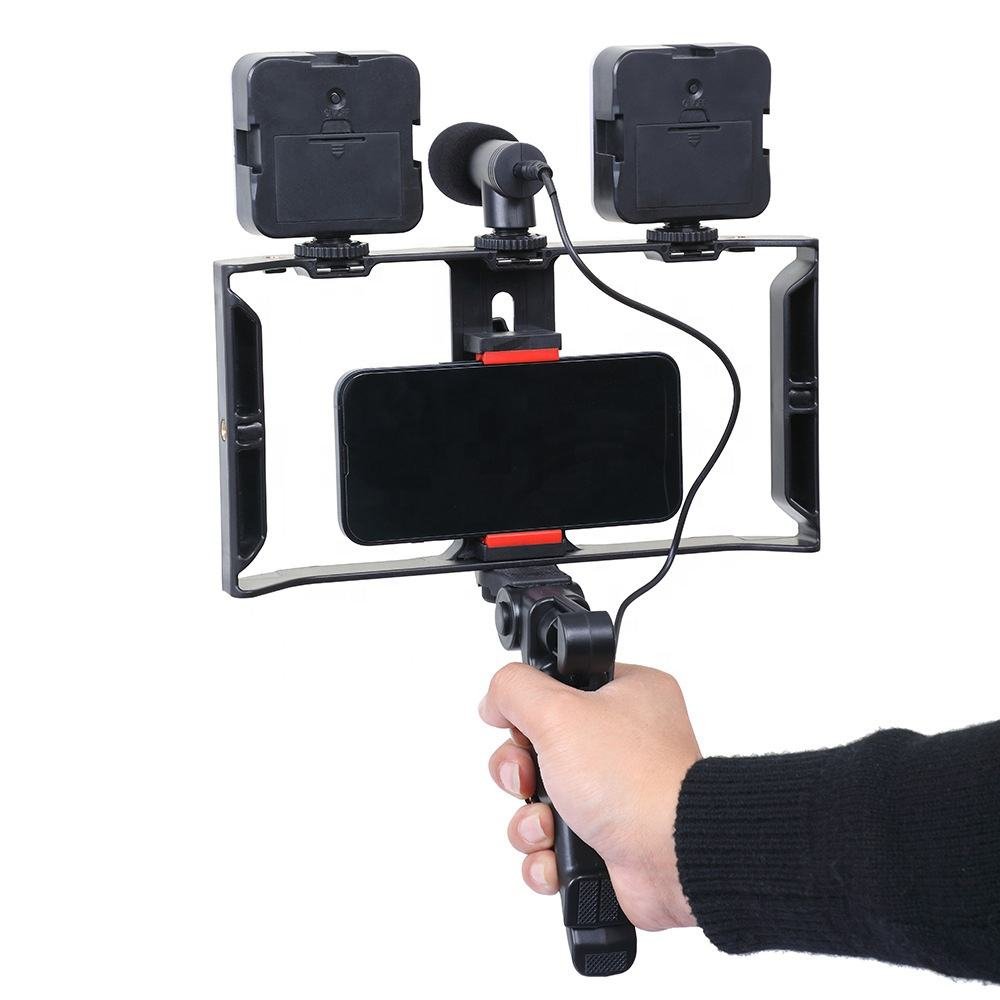 Hot Sale Led Vlogging Kit Selfie Light Kit With Microphone Fill Light 4 in 1 Tripod Stand Set for Smartphone Live Broadcast - Image 6