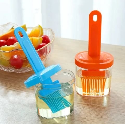 Hot Selling High Quality Household Kitchen Silicone Barbecue Grill Oil Brush With Bottle - Image 6