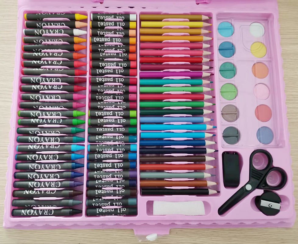 Back to School Colored Pencil Set Stationary Gift Set with Wax Crayon Watercolor Pencil Tools for Kids No reviews yet - Image 6
