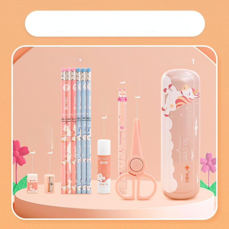 Wood Stationary Gift Set for Students and Office Use Featuring Cute Cartoon Kids Design Popular - Image 2