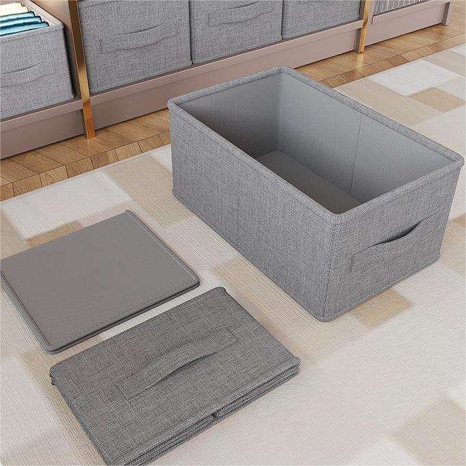 Cotton and Linen Clothes Storage Box Closet Drawer Type Fabric Storage Box Large Four Seasons Clothing Folding Storage Box