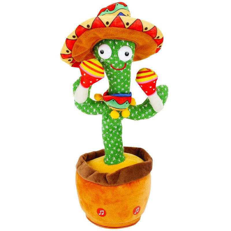 Dancing Cactus Talking Toy, Cactus Plush Toy, Wriggle & Singing Recording Repeat What You Say Funny Education Toys for Babies Children Playing(Cactus Toy) - Image 5