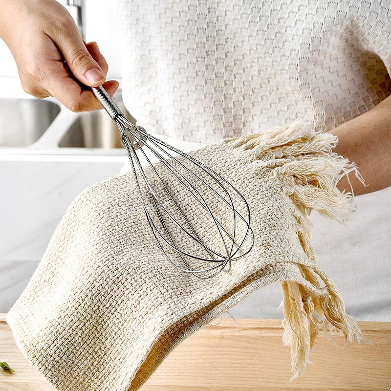 4 Size Premium 430 Stainless Steel Mini Spring Handle Hand Whisk Heat Resistant 8 Wires Manual Egg Whisk Cream Whipper - Image 5