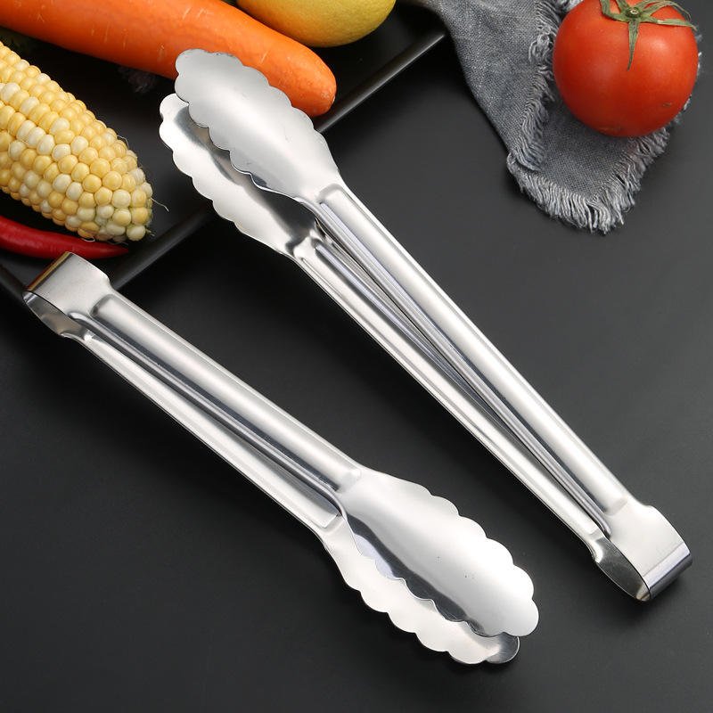 9/12 Inch Stainless Steel Food Tongs Barbecue Gold Tong Bread BBQ Salad Tongs Cook Party Buffet Clip Kitchen Accessories No reviews yet - Image 6