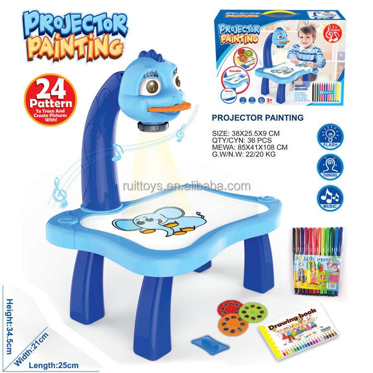 24 Patterns Creative Pictures Children's Drawing Board Projector Painting Set Kit for Kids - Image 5