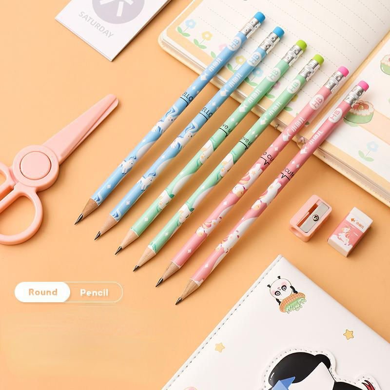Wood Stationary Gift Set for Students and Office Use Featuring Cute Cartoon Kids Design Popular - Image 6