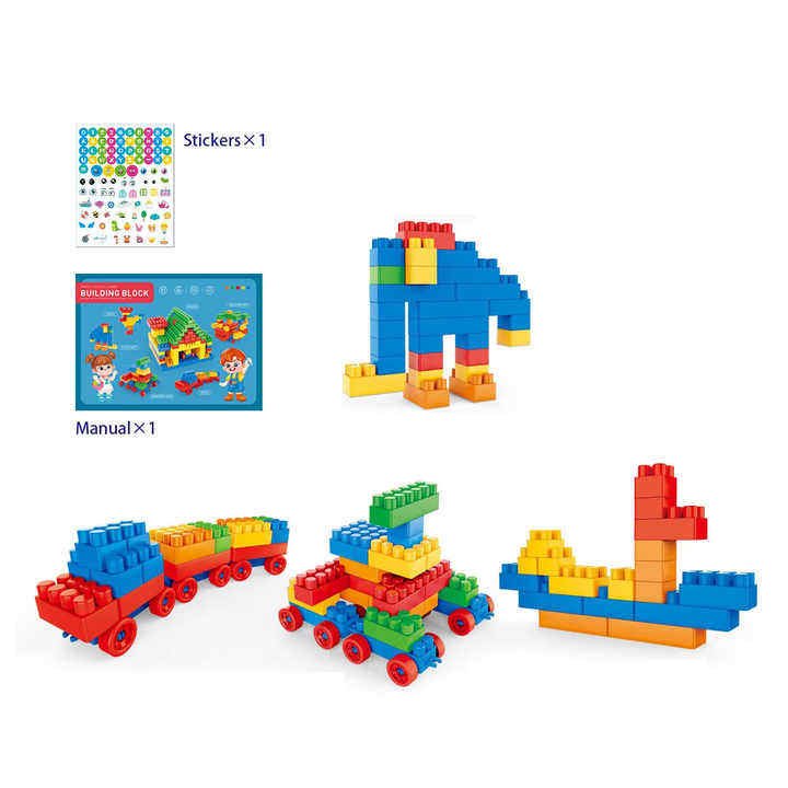 Kids New Color Large Particle 120 Pcs Building Block Toy - Image 2