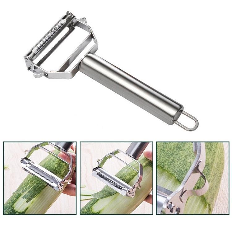 Stainless Steel Double-blade Fruit Peeler and Vegetable Planer 5.