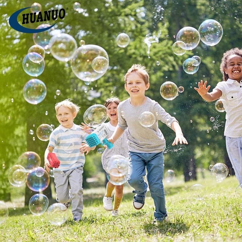 Kids Outdoor Toys 36 Holes Bazooka Gun Toy Bubbles Blower Toys Bubble Gun - Image 3